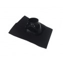 Solin pour terminal, avec bavette standard 500 x 500, 25° à 45° Ubiflex diamètre 80 / 125 Noir réf. 189901