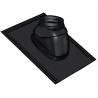 Solin pour terminal, avec bavette standard 500 x 500, 5° à 25° Ubiflex diamètre 80 / 125 Noir réf. 189900