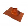 Solin pour terminal, avec bavette standard 500 x 500, 35° à 55° Ubiflex diamètre 80 / 125 Ocre réf. 189912