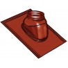Solin pour terminal, avec bavette standard 500 x 500, 5° à 25° Ubiflex diamètre 80 / 125 Ocre réf. 189910