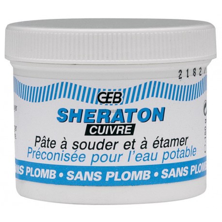 Pâte à braser et étamer étain cuivre SHERATON CUIVRE pot 150g réf 114820