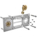 Plaque de fixation pour raccord à glissement entraxe 150 pour tube PER ROBIFIX diamètre : 16 réf. 008824