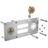 Plaque de fixation pour raccord à sertir entraxe 150 pour tube PER ROBIFIX diamètre : 16 réf. 008825