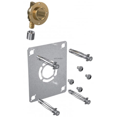 Plaque de fixation pour raccord à sertir monotrou pour tube PER ROBIFIX diamètre : 12 réf. 008831