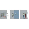 Plaque de fixation pour raccord à sertir monotrou pour tube PER ROBIFIX diamètre : 12 réf. 008831
