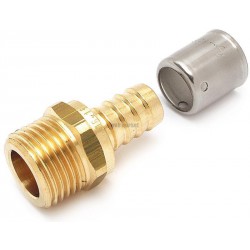 Raccord PER à sertir ALTECH fixe mâle D 12-15 x 21 (sachet de 2 pièces)