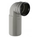 Coude d évacuation PVC 90° pour bâti-support Dufoix WC - Ø 100 mm