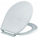 Abattant WC Monaco - nylon polypropylène blanc - 445x375 mm