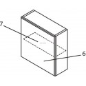 Façade cube PEP S, blanc