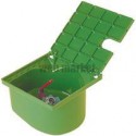 Bouche d arrosage à robinet BAC227 - PVC vert + zinc - 200x200x140 mm