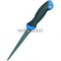 Scie à guichet Novipro manche bi-matière poignard 152mm bleu/noir