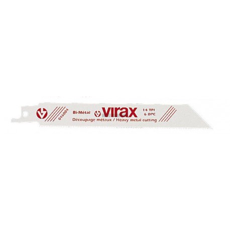 Lame de scie 14 dents par pouce HSS bi métal pour scie sabre ( lot de 5 ) 046004