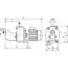 Pompe auto-amorçante bicellulaire DAB - JET 400 V Tri JET 151 T réf. 010155
