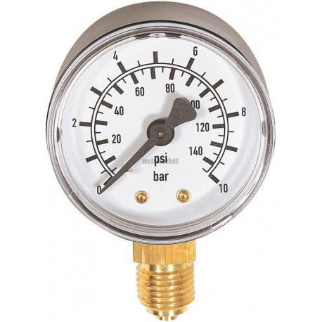 Manomètre radial D50 de 0 à 10 bars 413110
