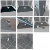 Receveur carré Fundo Primo - écoulement centré - polystyrène extrudé - 1,5x1,5 m - ép. 40 mm