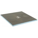 Receveur carré Fundo Primo - écoulement excentré - polystyrène extrudé - 1,2x1,2 m - ép. 40 mm