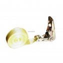 Sangle d arrimage Cobaltix - L. 5 m l. 25 mm jaune charge 0,5 T