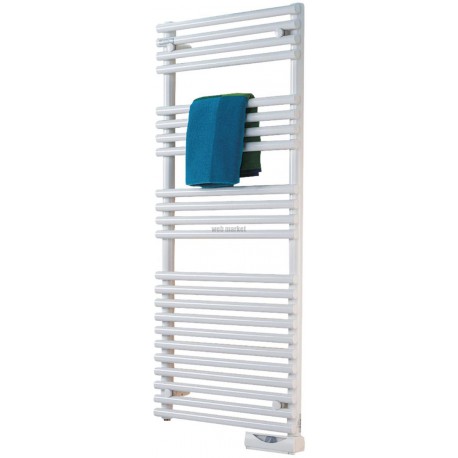 Sèche-serviettes  électrique Cala électrique puissance 1250 W hauteur 1848 mm largeur 601 mm blanc -TF réf. TLN-125-060