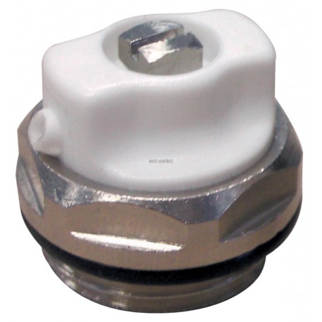 Bouchon purgeur pour radiateur acier 15 x 21 bec orientable réf. BP15