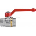 Robinet boisseau sphérique laiton ASTER ACS PN40 femelle femelle 1à levier aluminium rouge