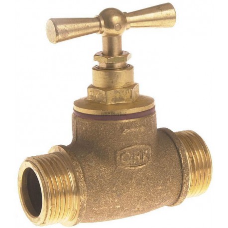 Robinet d'arrêt double mâle à épaulement 20x27 96-8G