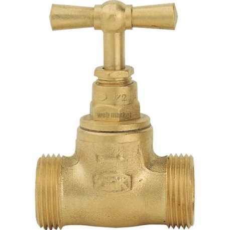 Robinet d arrêt double mâle sans purge nu 12x17 102-8E