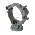 Collier monobloc pour tube de descente CM50 - PP gris - Ø 50 mm