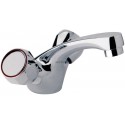 Mélangeur lavabo PRIMEO2 bec fixe, têtes à clapet, vidage ABS, croisillons métal, NF chromé S