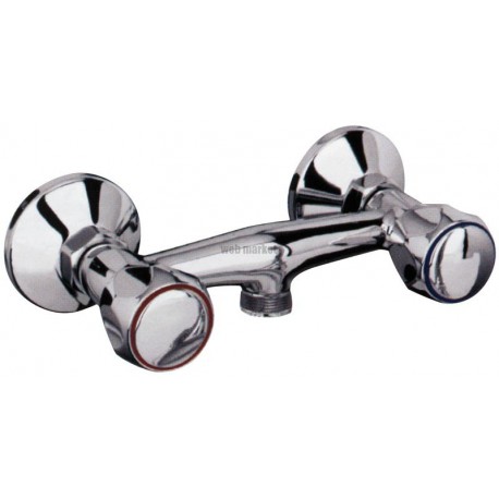 Mélangeur douche PRIMEO2, croisillons métal, NF chromé