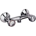 Mélangeur douche PRIMEO2, croisillons métal, NF chromé