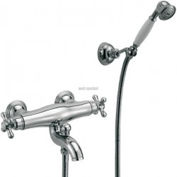 Mitigeur thermostatique bain-douche ANTICA chromé + set de douche