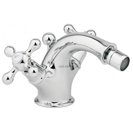 Mélangeur de bidet ANTICA bec coulé monotrou avec vidage