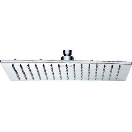 Douche de tête inox PLENITUDE rectangulaire 32 x 22 cm, chromé