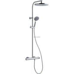 Colonne de douche PLENITUDE avec mitigeur thermostatique chromé