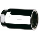 Rallonge chromée mâle 15x21 femelle 15x21 L40 diamètre 24 Réf : 822415