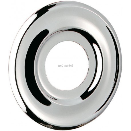 Rosaces plates à moulures diamètre 15x21 chromée (lot de 2) Réf : 292015.2P