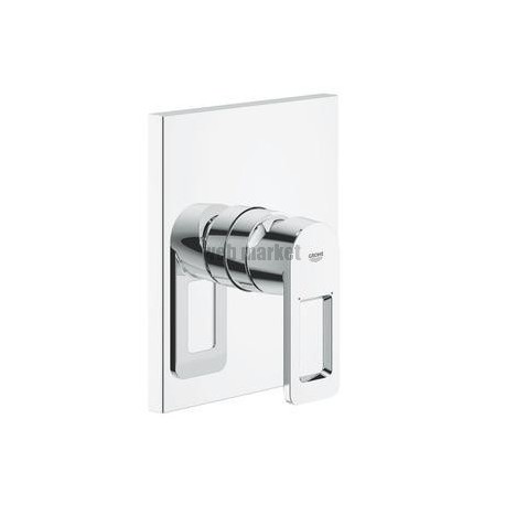 Façade pour mitigeur QUADRA monocommande 15 x 21, sans inverseur automatique douche, chromé réf. 19455000