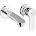 Mitigeur monocommande 2 trous lavabo Taille S Eurostyle Cosmopolitan Chromé 19571002