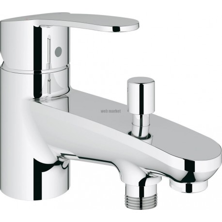 Mitigeur bain-douche EUROSTYLE Cosmopolitan, monocommande 15 x 21, monotrou, avec inverseur, chromé réf. 33614002