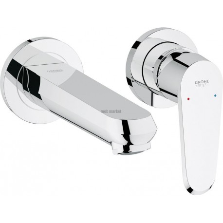 Mitigeur monocommande 2 trous lavabo Taille M Eurodisc Cosmopolitan Chromé 19573002