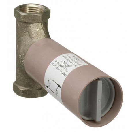 Corps d encastrement pour robinet d arrêt 20 x 27 à clapet, débit 130 L/min à écoulement libre réf. 15970180