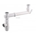 Té raccordement 2 cuves décalées 40X49 en polypropylène Réf.7781001