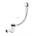 Vidage automatique à câble chromé siphon à sortie orientable à visser pour tube diamètre 40 Réf 5830000