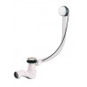 Vidage automatique à câble chromé siphon à sortie orientable à visser pour tube diamètre 40 Réf 5830000