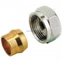 Raccord mécanique 835 à bague métallique, pour tube cuivre ou acier calibré D 22 - 16 réf. 835416