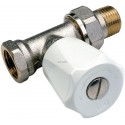 Robinet simple réglage 419U droit à visser EURO-SAR. finition nickelée D 15 x 21 réf. 419204