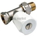 Robinet simple réglage 419U droit à visser EURO-SAR. finition nickelée D 20 x 27 réf. 419206