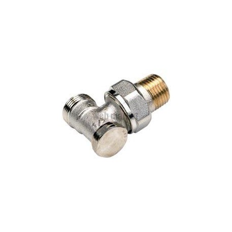 Raccord de réglage 3429E droit à mémoire, filetage extérieur, D 15 x 21 - 22, finition nickelé réf. 429804