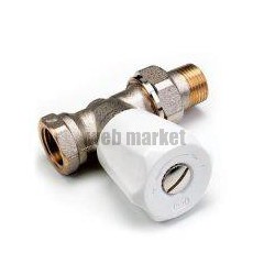 Robinet simple réglage 419 droit à visser. finition nickelée D 26 x 34 réf. 419208