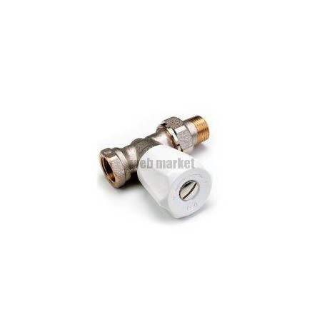 Robinet simple réglage 419 droit à visser. finition nickelée D 26 x 34 réf. 419208
